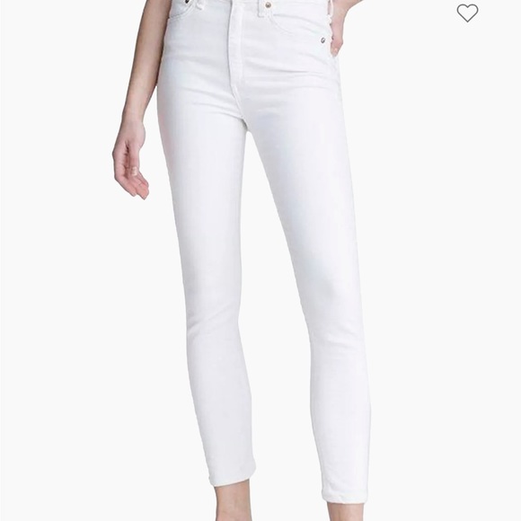 NWT rag & bone Jeans Nina High-Rise Ankle Skinny in White Size 30 (8-10) - Picture 6 of 13